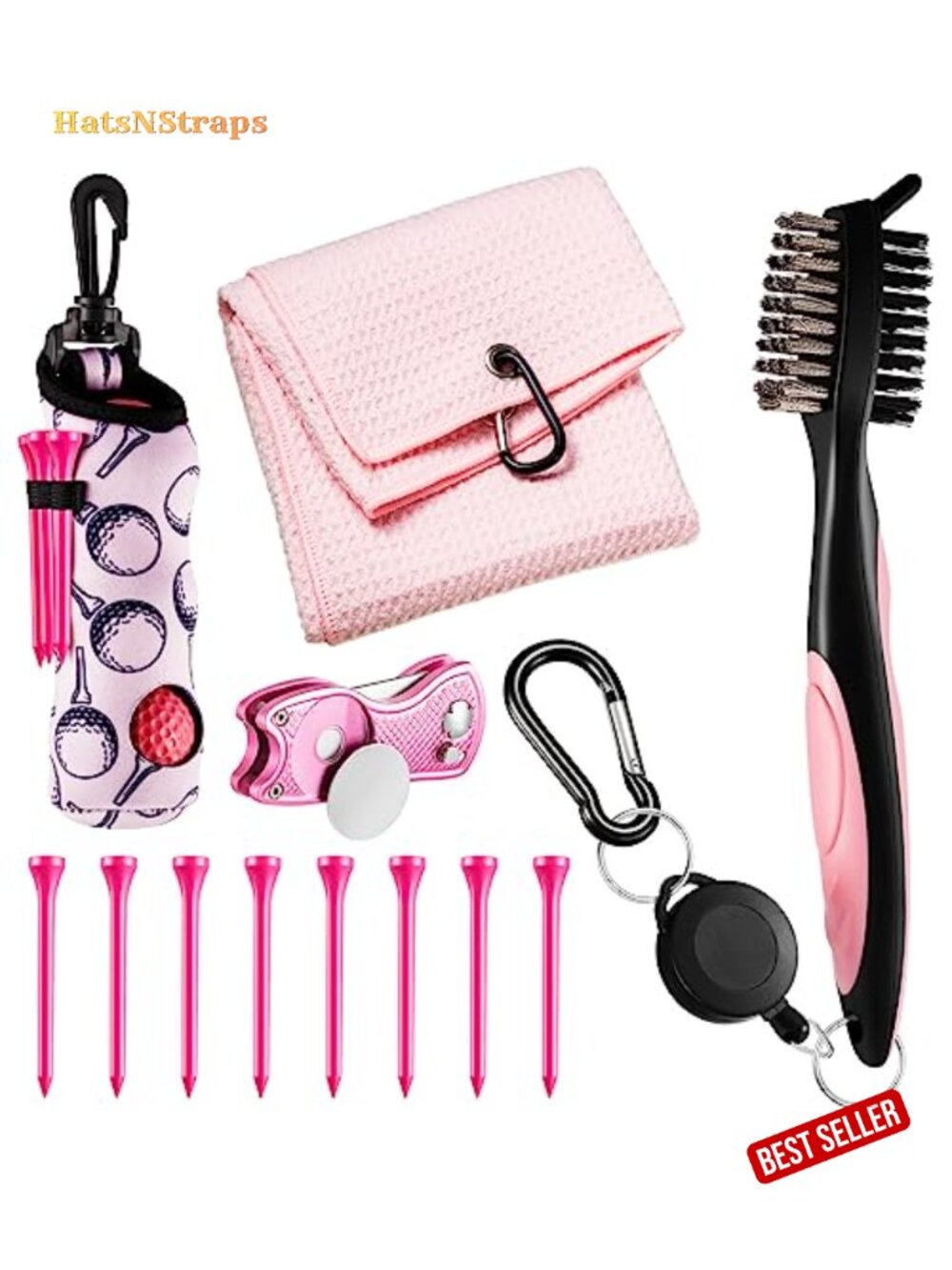 12 Pc Golf Accessories Kit Microfiber Towel Divot Tool Ball Bag Gifts